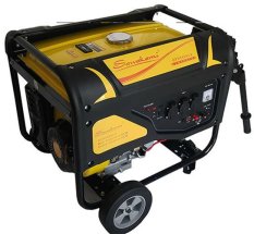 Sawakami Genset 5500 Watt Electric Push Starter, 9800LX Kuning Generator Set