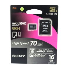 Sony Memory Card Micro-SDHC Read Up To 70mbps 16GB