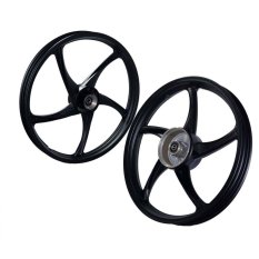 Top Zigen Velg Racing Supra X 100 Palang 5 17x160 - 17x185 Hitam